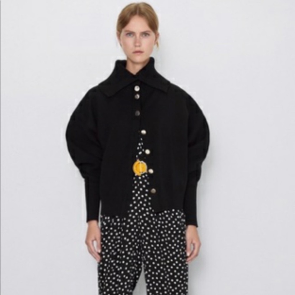 Zara polka dot jumpsuit. Black and white. Size small.